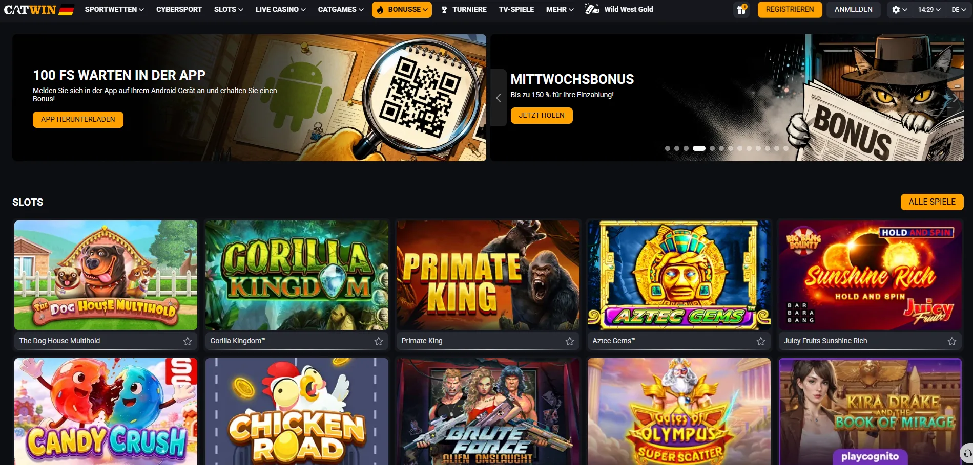 CatWin Casino Anmelden