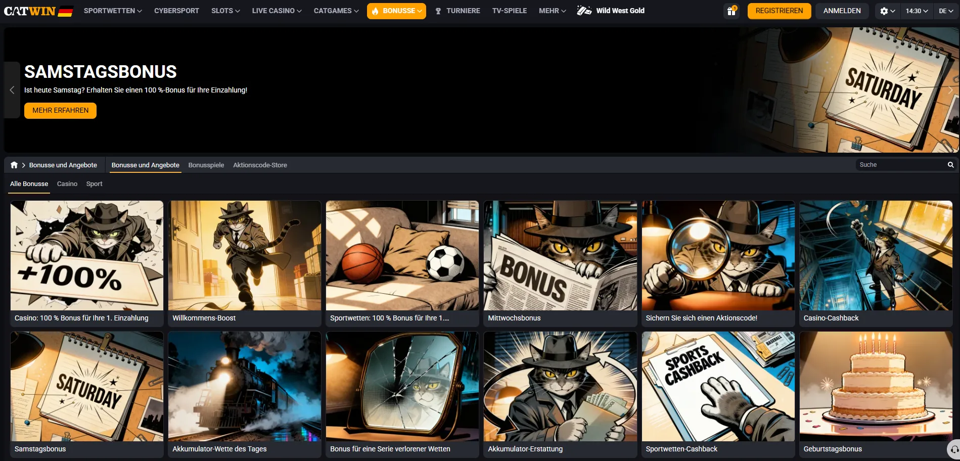 CatWin Casino Bonus